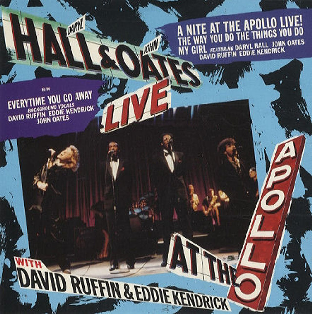 Hall & Oates A Night At The Apollo Live! UK 7" vinyl single (7 inch record / 45) PB49935