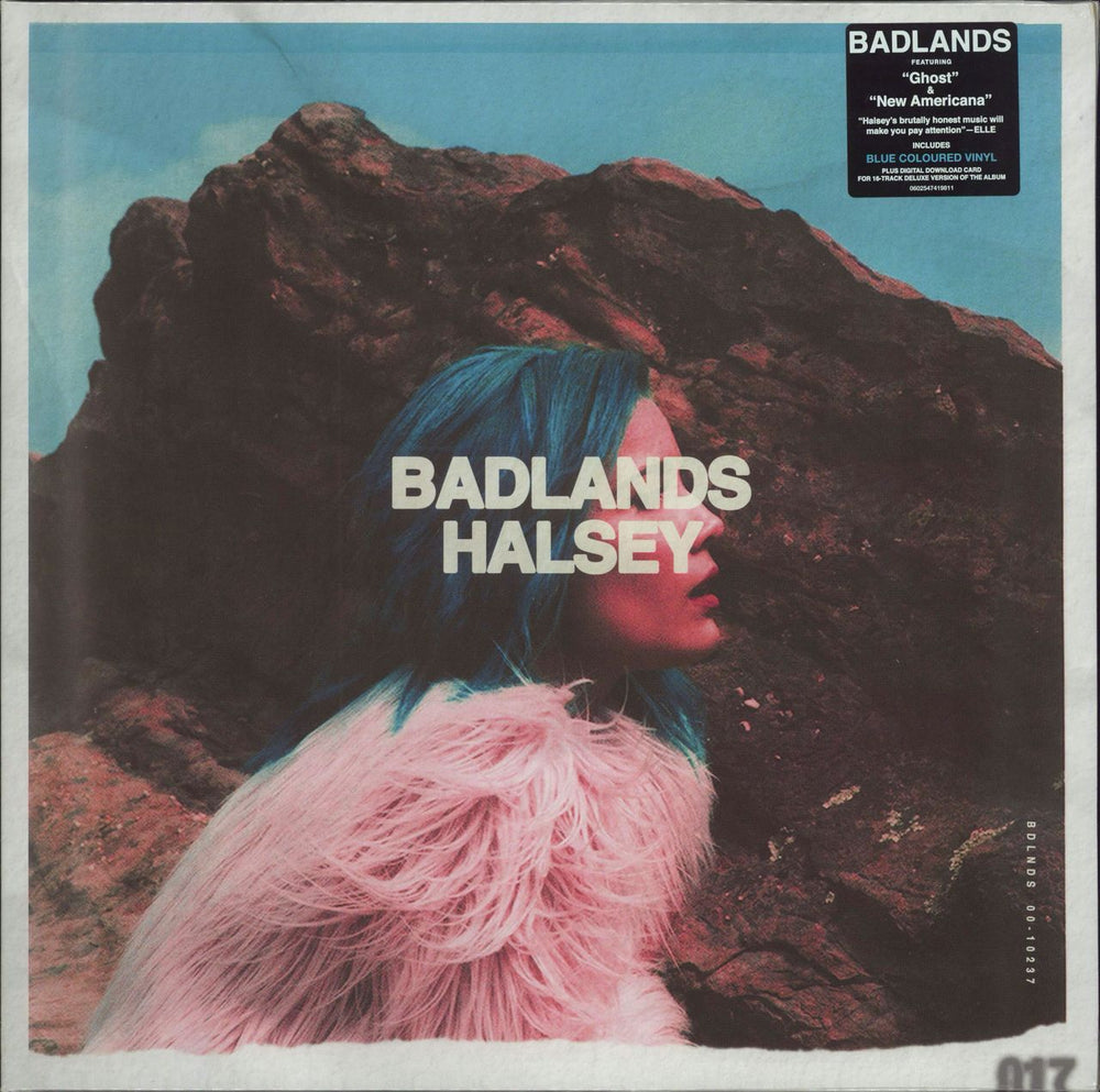 Halsey Badlands - Sky Blue Vinyl - Sealed UK vinyl LP album (LP record) 0602547419811