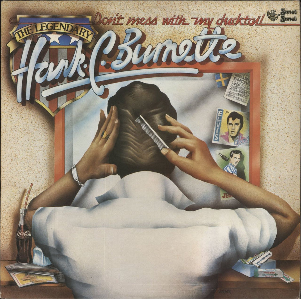 Hank C. Burnette Don't Mess With My Ducktail UK vinyl LP album (LP record) SNTF693
