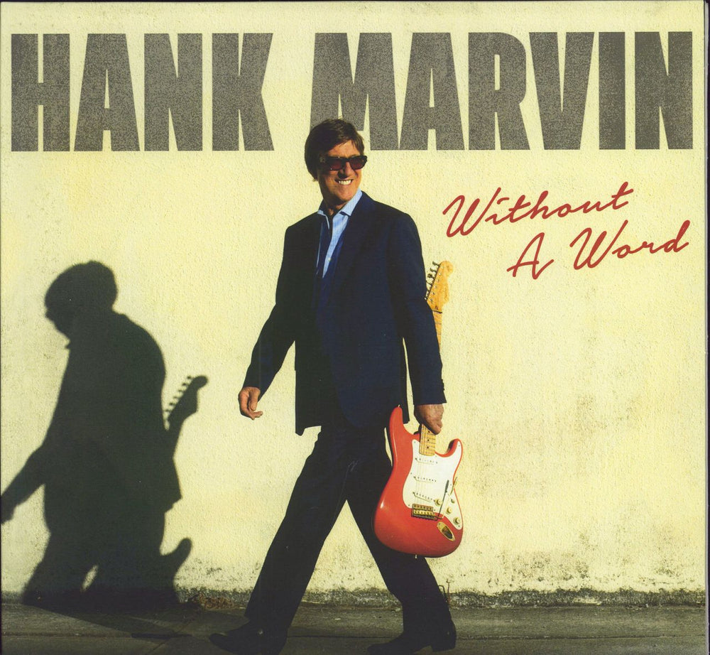Hank Marvin Without A Word - Red Vinyl + Signed photo UK vinyl LP album (LP record) DMGTVLP065