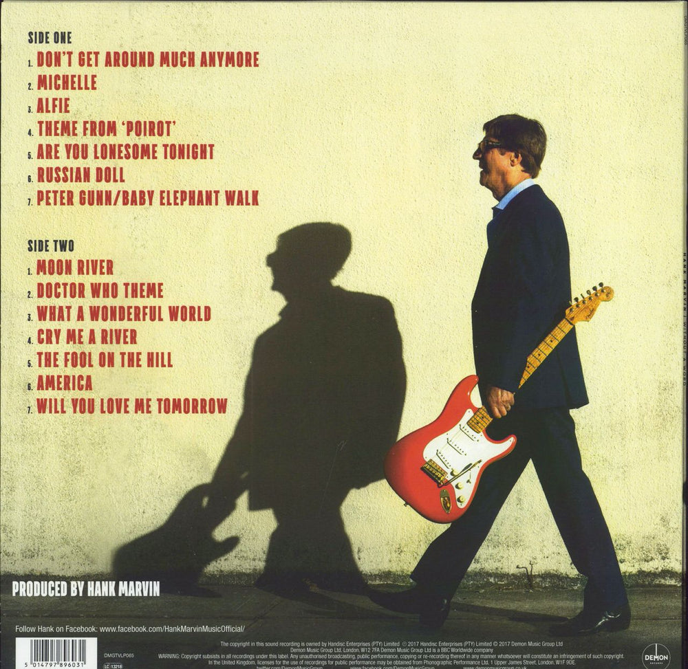 Hank Marvin Without A Word - Red Vinyl + Signed photo UK vinyl LP album (LP record) HKVLPWI741733