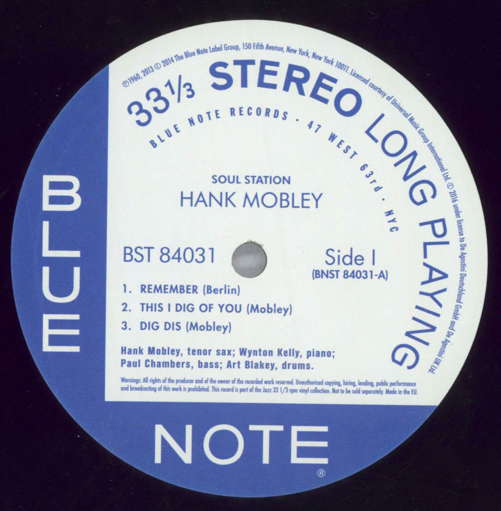 Hank Mobley Soul Station - 180gram Vinyl UK vinyl LP album (LP record) HMOLPSO821433