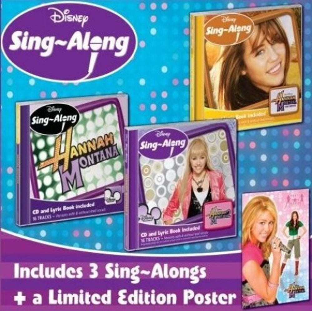 Hannah Montana Hannah Montana Sing-along: 3CD X-Mas Fan Box UK 3-CD album set (Triple CD) 3062802