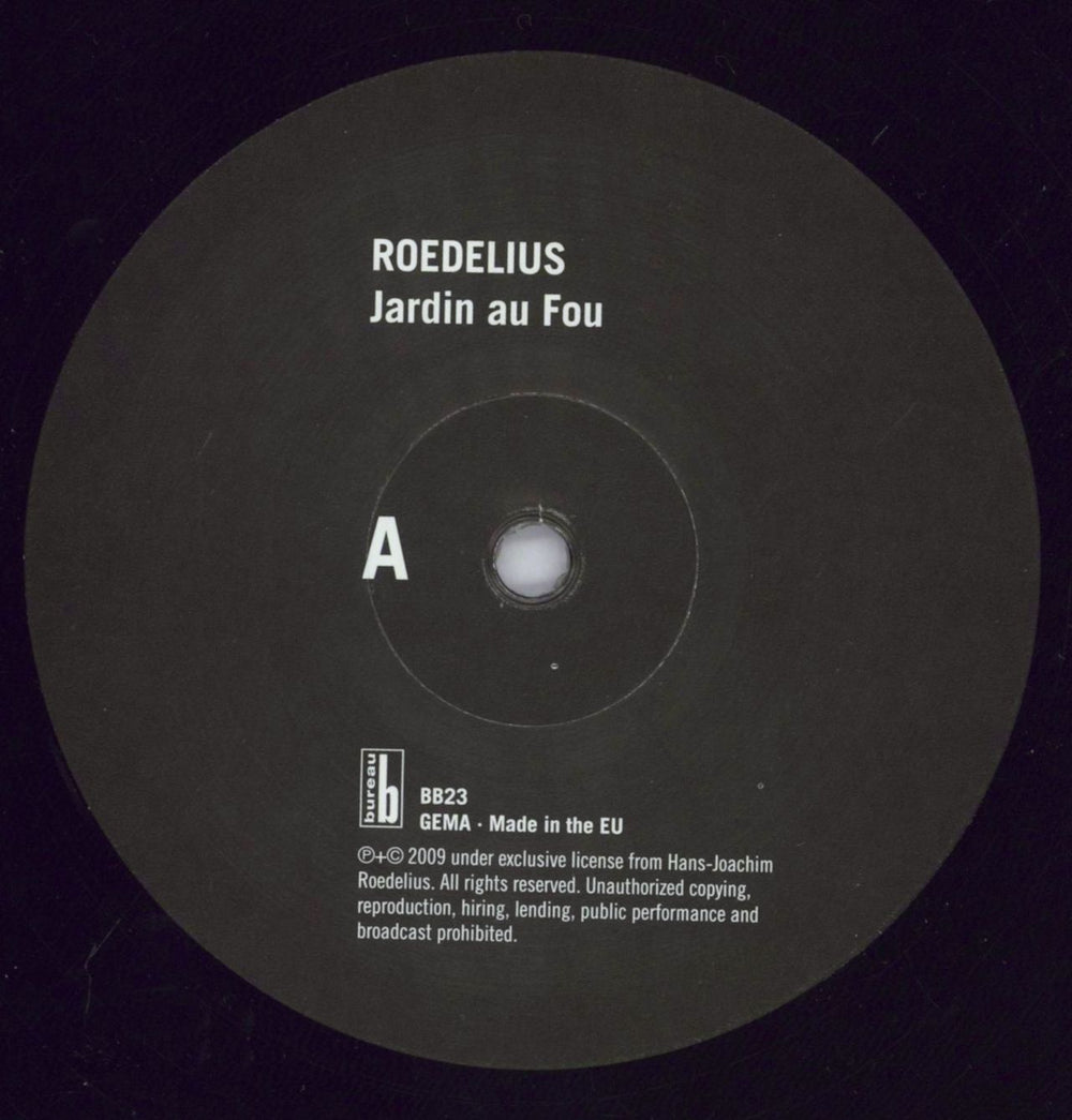 Hans-Joachim Roedelius Jardin Au Fou German vinyl LP album (LP record) ROELPJA831212