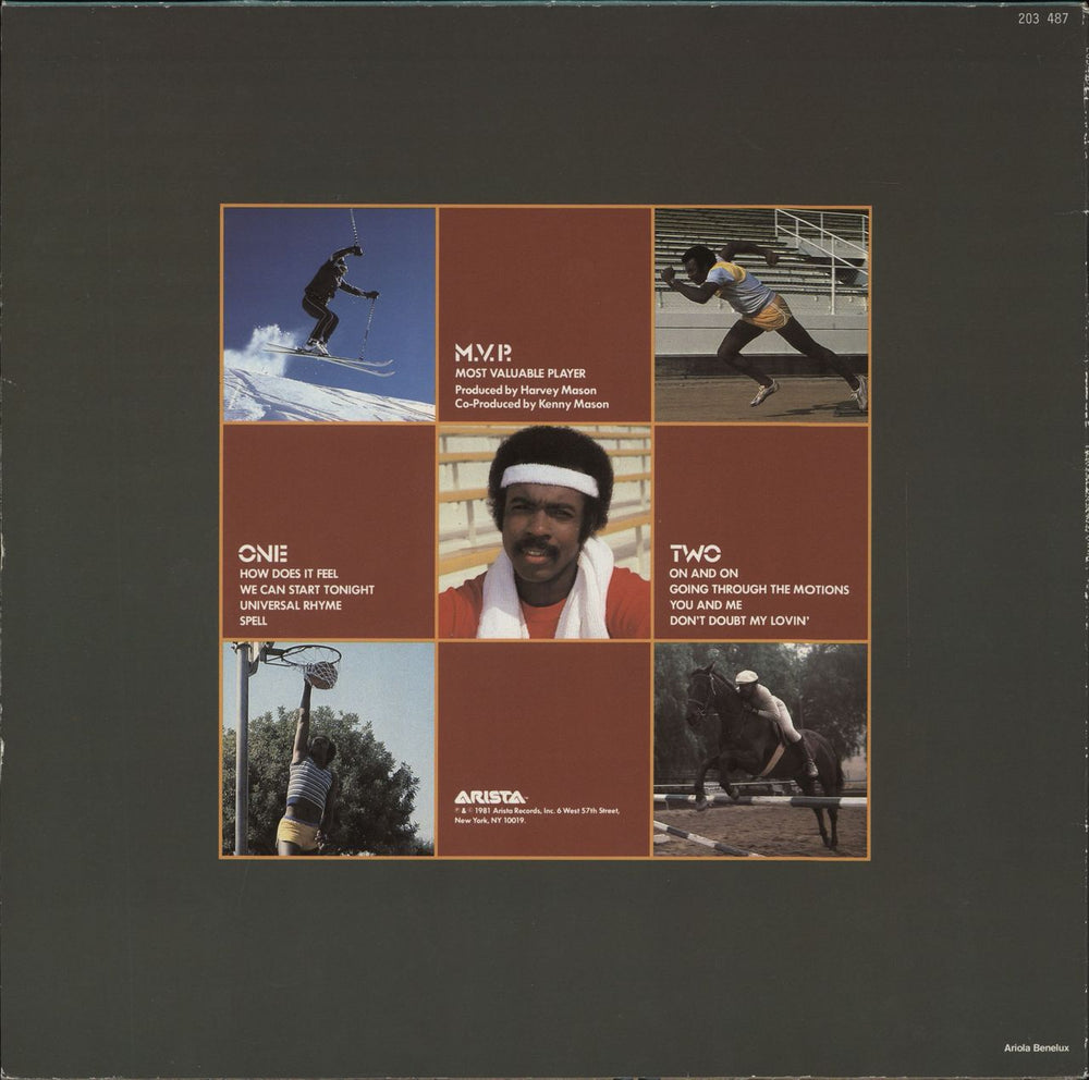 Harvey Mason M.V.P. Belgian vinyl LP album (LP record)