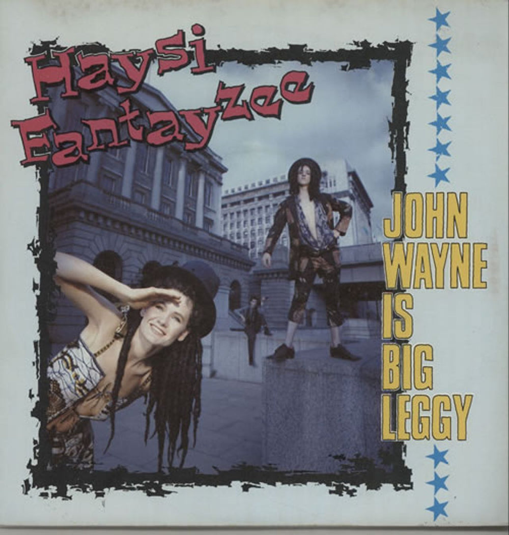 Haysi Fantayzee John Wayne Is Big Leggy - Solid + P/S UK 7" vinyl single (7 inch record / 45) RG100