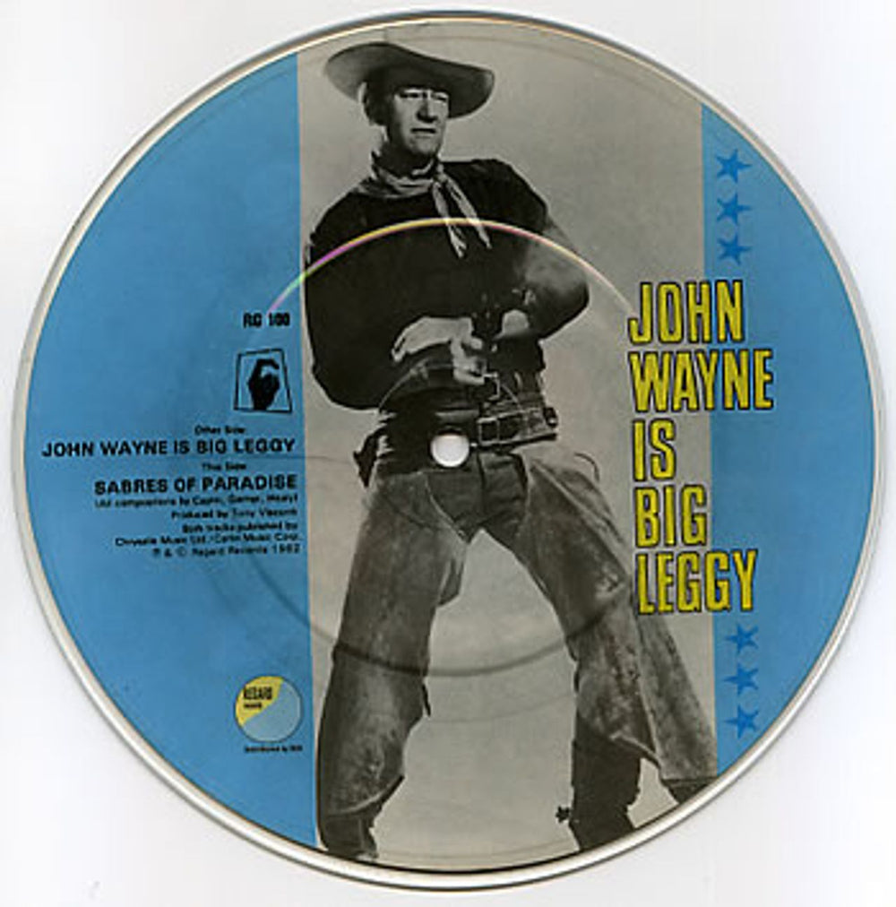 Haysi Fantayzee John Wayne Is Big Leggy UK 7" vinyl picture disc (7 inch picture disc single) HSI7PJO31311