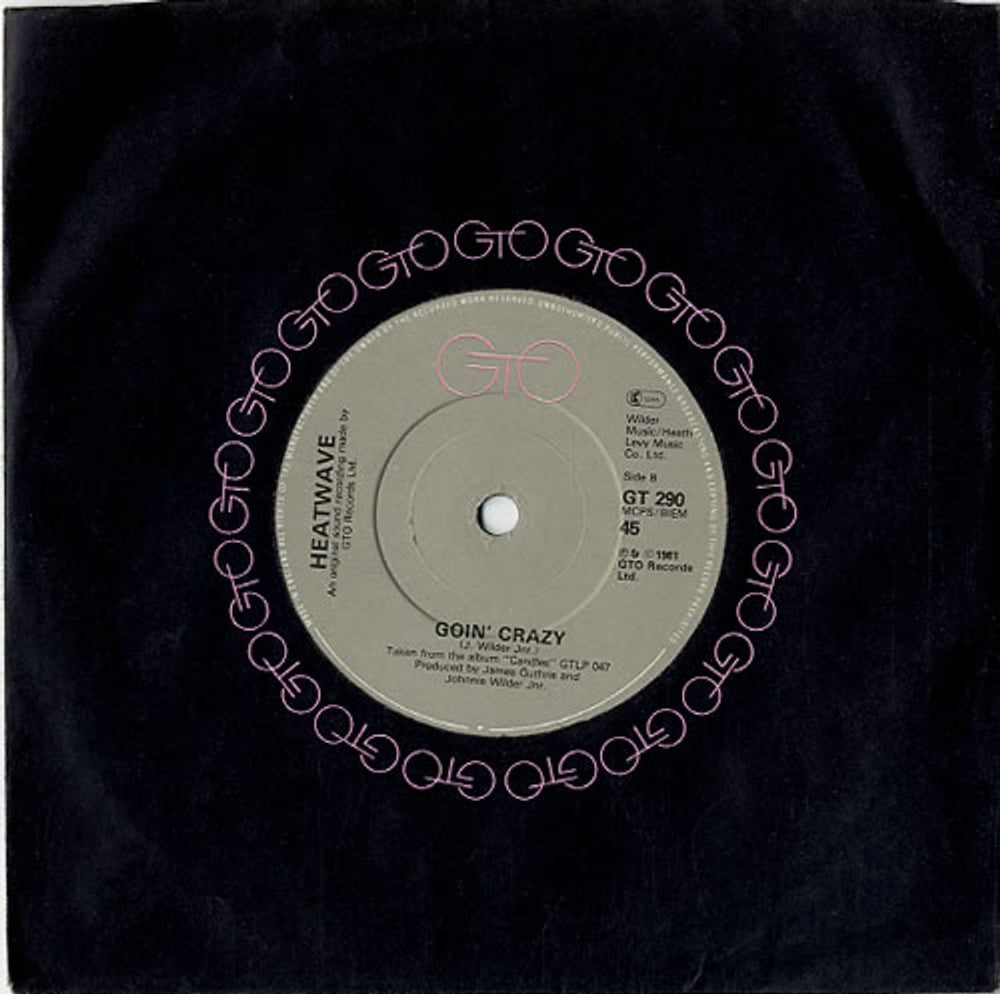 Heatwave Jitterbuggin' UK 7" vinyl single (7 inch record / 45) GT290