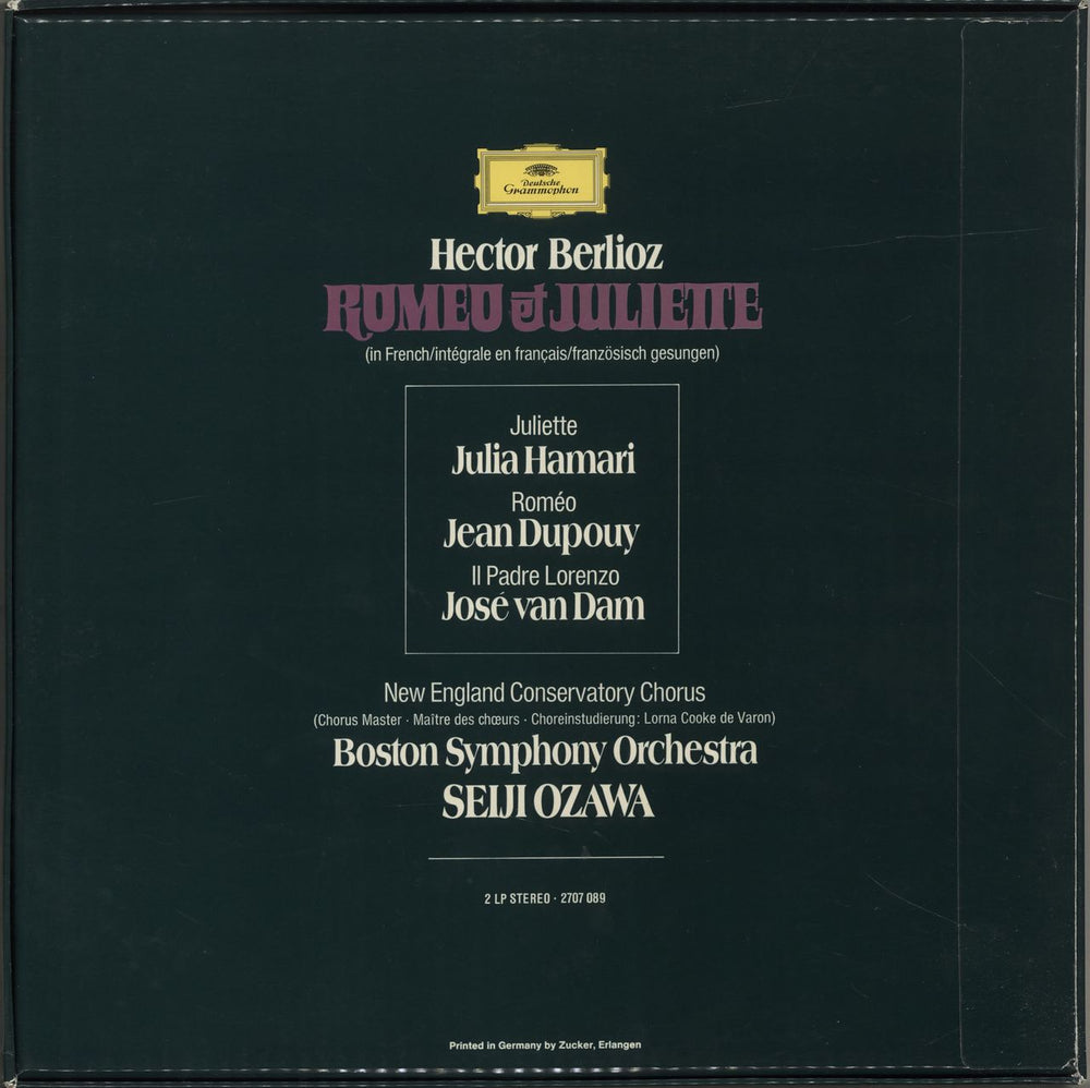 Hector Berlioz Roméo Et Juliette German Vinyl Box Set