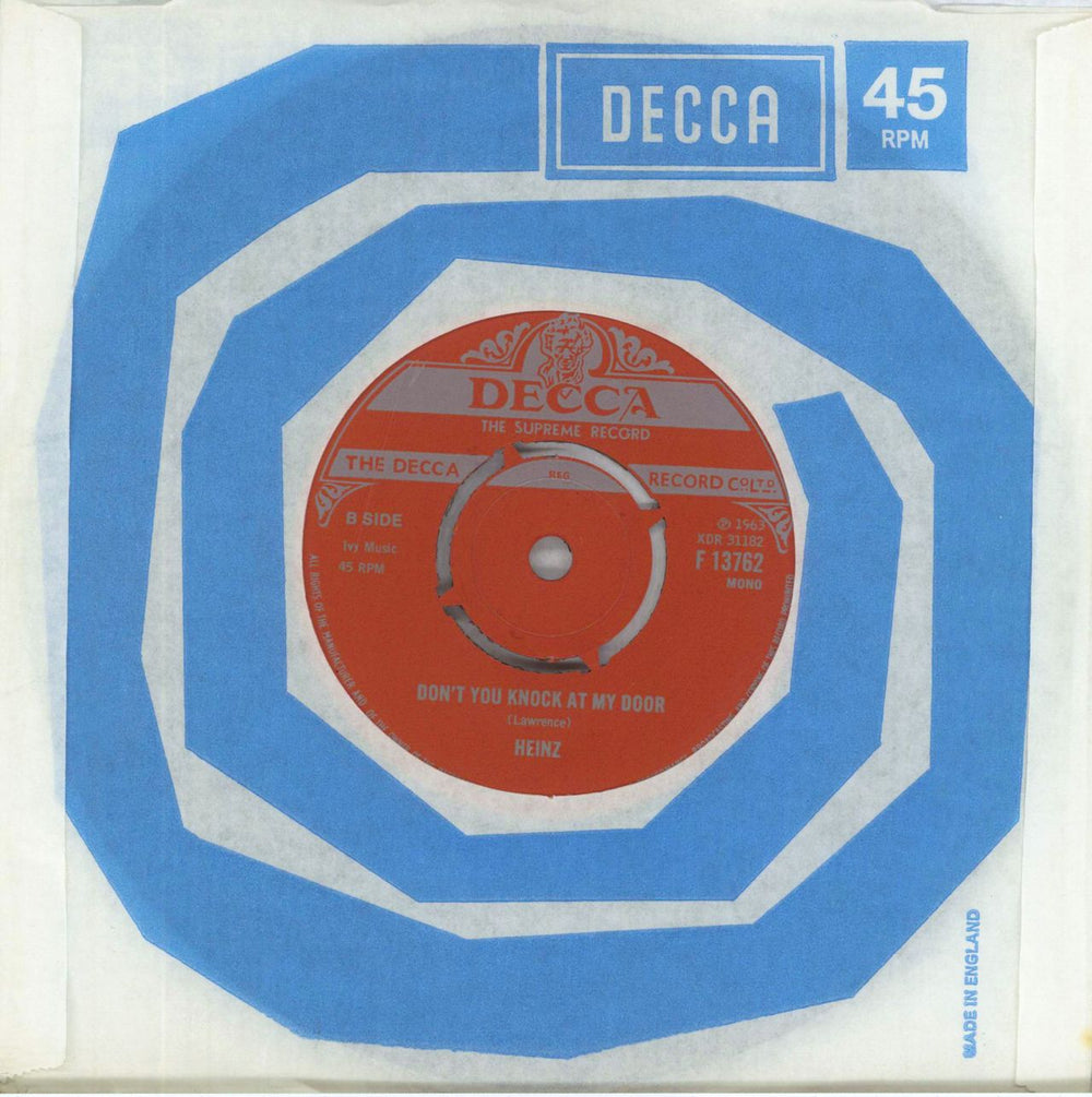 Heinz Just Like Eddie UK 7" vinyl single (7 inch record / 45)