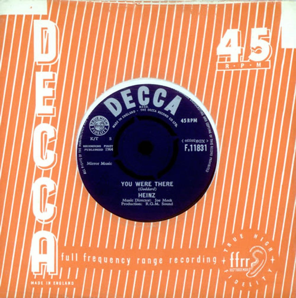 Heinz You Were There UK 7" vinyl single (7 inch record / 45) F.11831