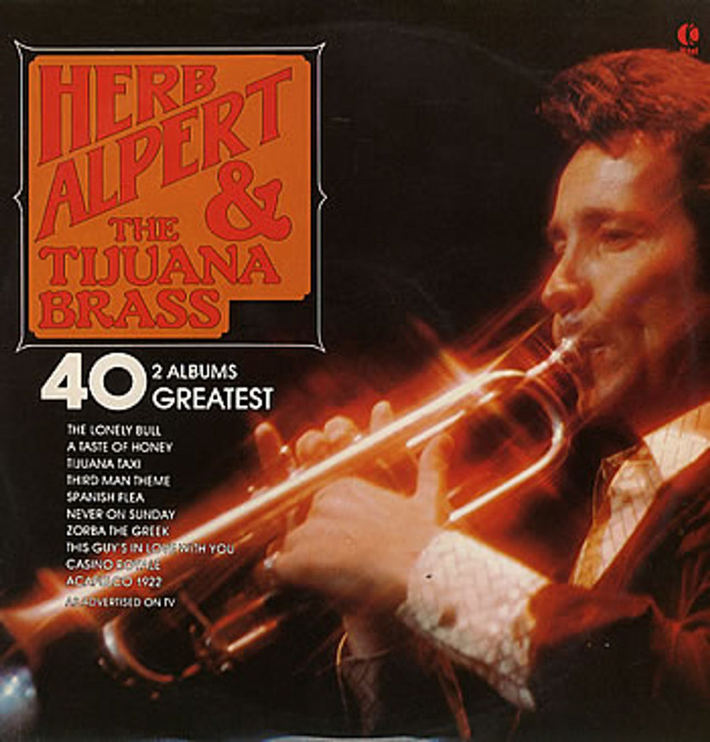 Herb Alpert 40 Greatest UK 2-LP vinyl record set (Double LP Album) NE1005