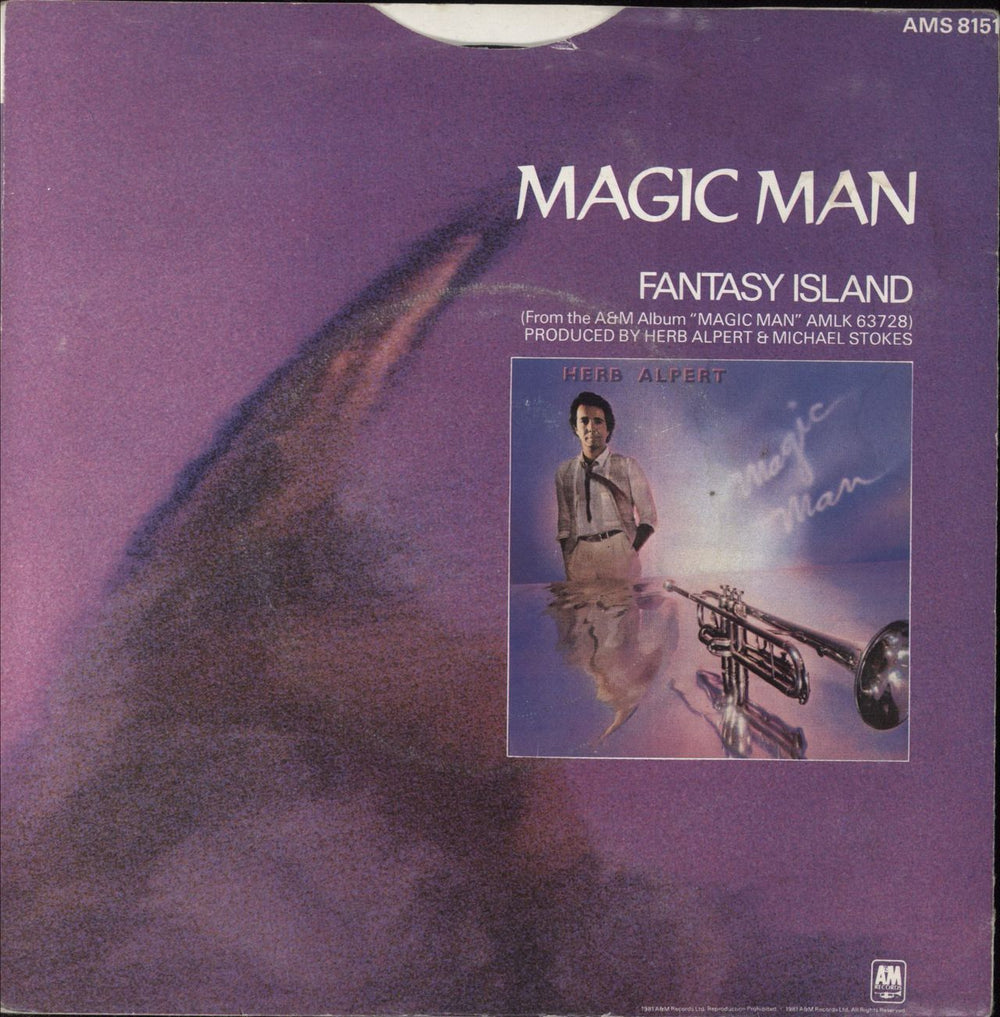 Herb Alpert Magic Man UK 7" vinyl single (7 inch record / 45)