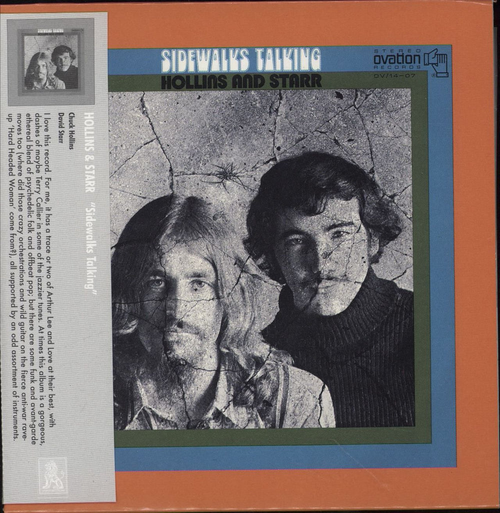 Hollins And Starr Sidewalks Talking US CD album (CDLP) LION653