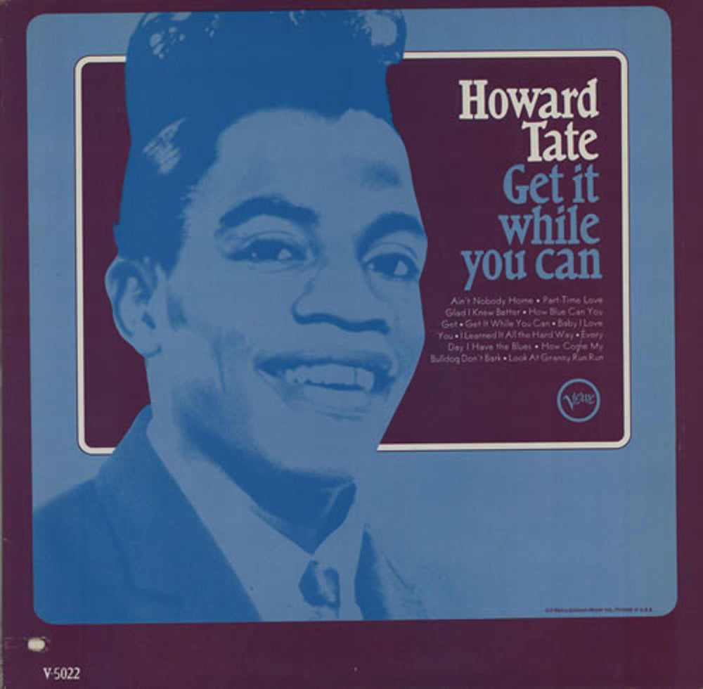 Howard Tate Get It While You Can US vinyl LP album (LP record) V/V6-5022