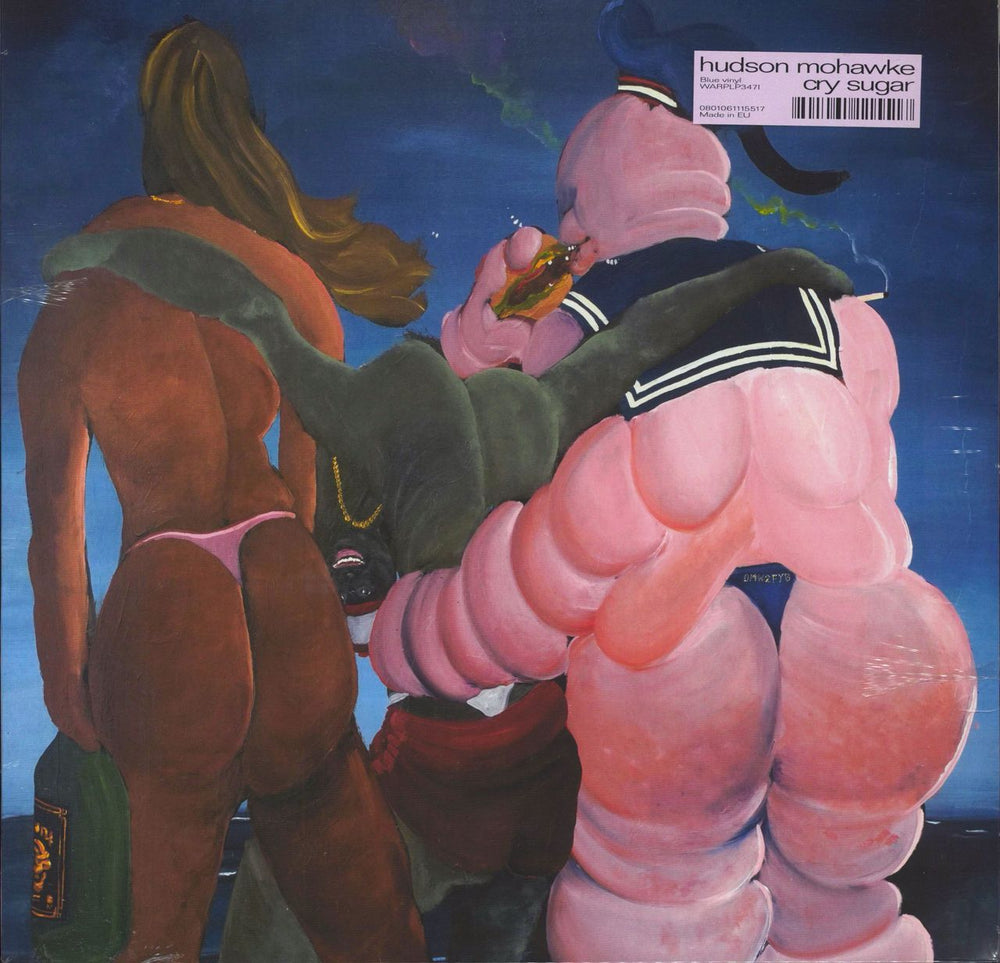 Hudson Mohawke Cry Sugar - Blue Vinyl UK vinyl LP album (LP record) WARPLP347I