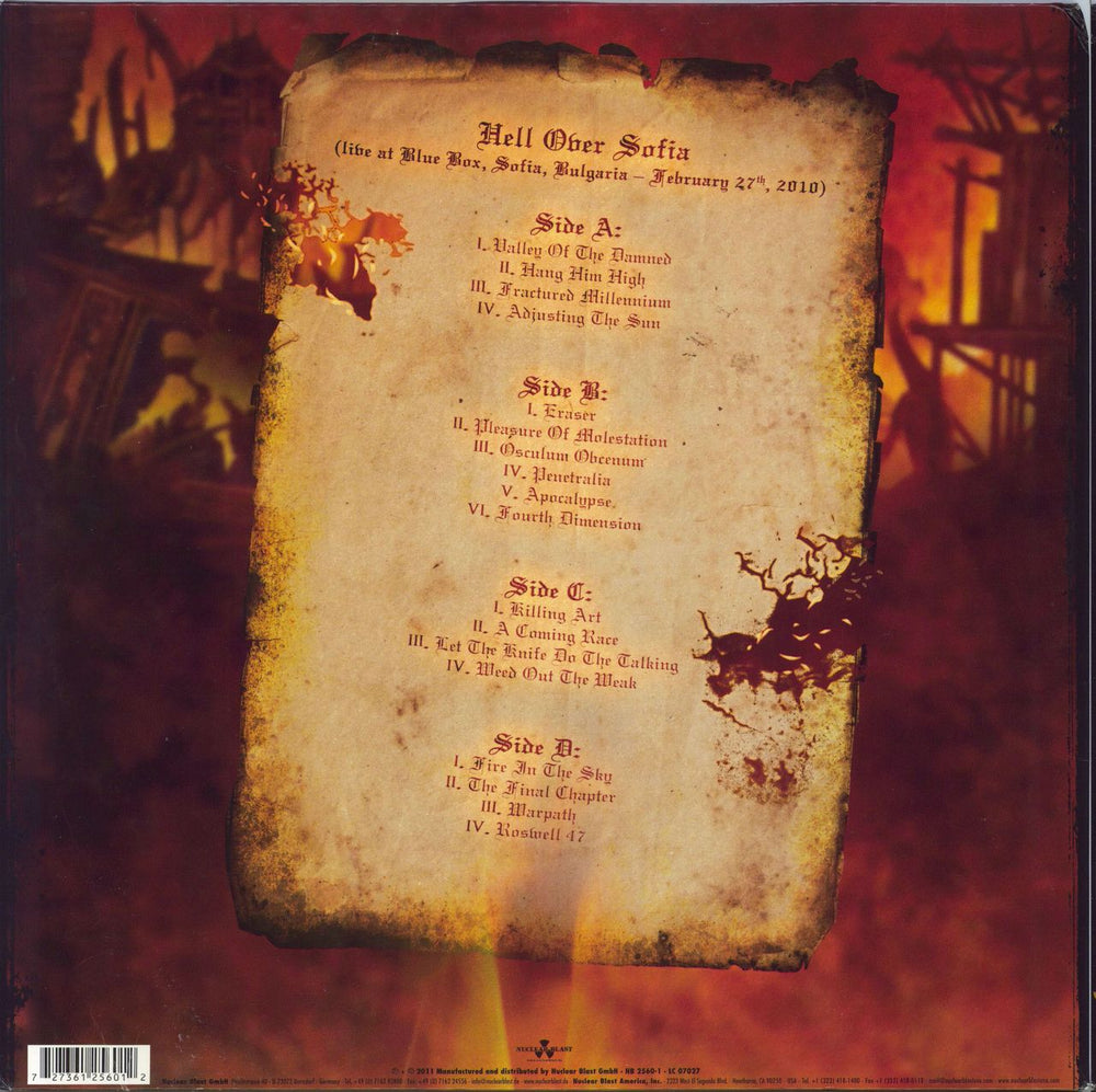 Hypocrisy Hell Over Sofia - Brown Vinyl German 2-LP vinyl record set (Double LP Album) 727361256012