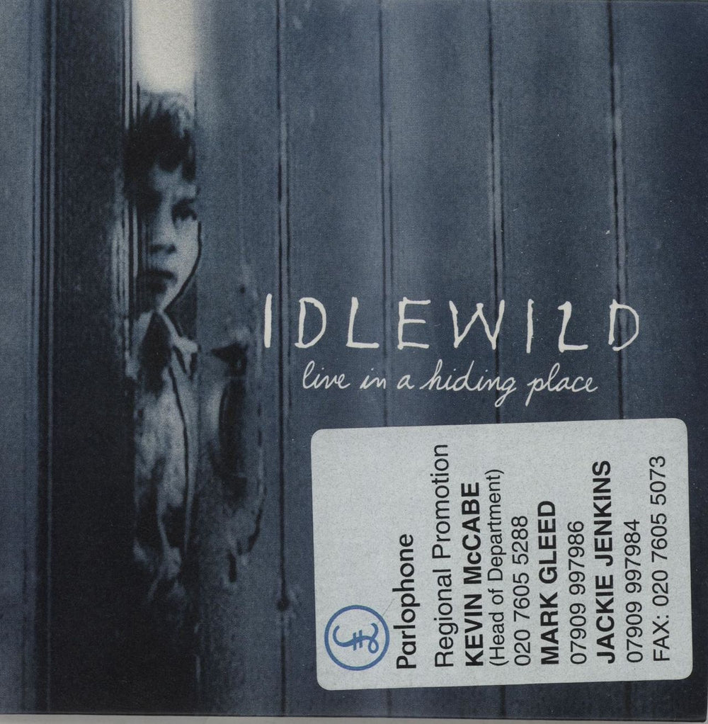 Idlewild Live In A hiding Place UK Promo CD single (CD5 / 5") CDRDJ6587