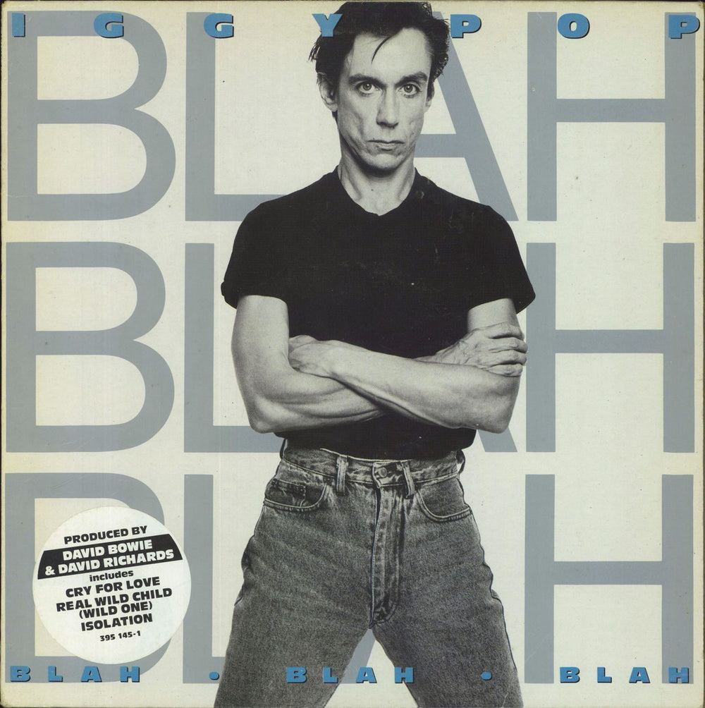 Iggy Pop Blah Blah Blah - Hype Stickered UK vinyl LP album (LP record) AMA5145