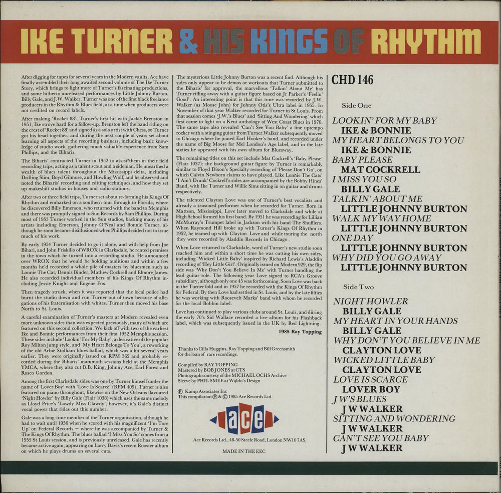 Ike Turner Ike Turner & His Kings Of Rhythm Volume 2 UK vinyl LP album (LP record)