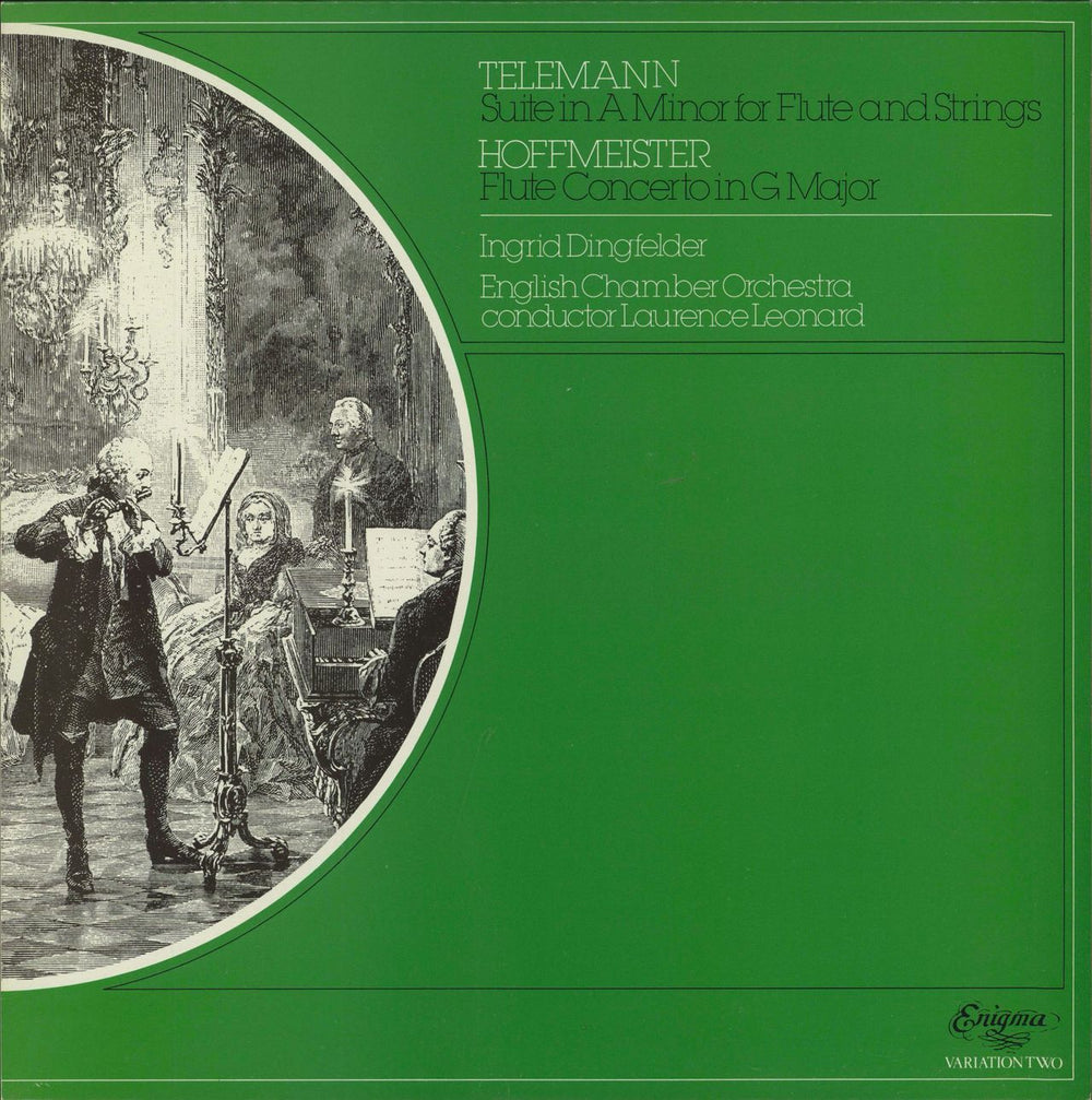 Ingrid Dingfelder Telemann: Suite In A Minor For Flute And Strings / Hoffmeister: Flute Concerto In G Major UK vinyl LP album (LP record) K23534