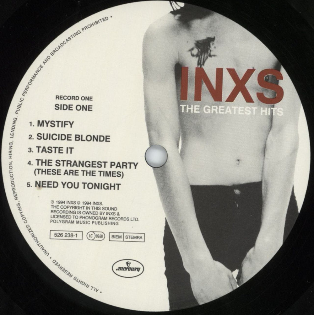 Inxs The Greatest Hits UK 2-LP vinyl record set (Double LP Album) INX2LTH499315