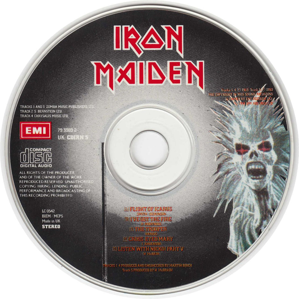 Iron Maiden Flight Of Icarus UK CD single (CD5 / 5") IROC5FL203315