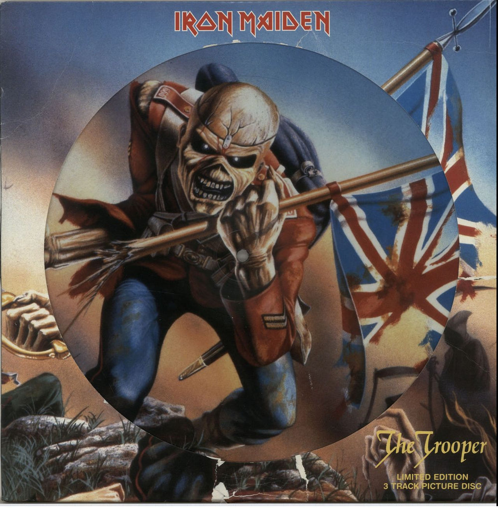 Iron Maiden The Trooper - EX UK 12" vinyl picture disc (12 inch picture record) 12EM662