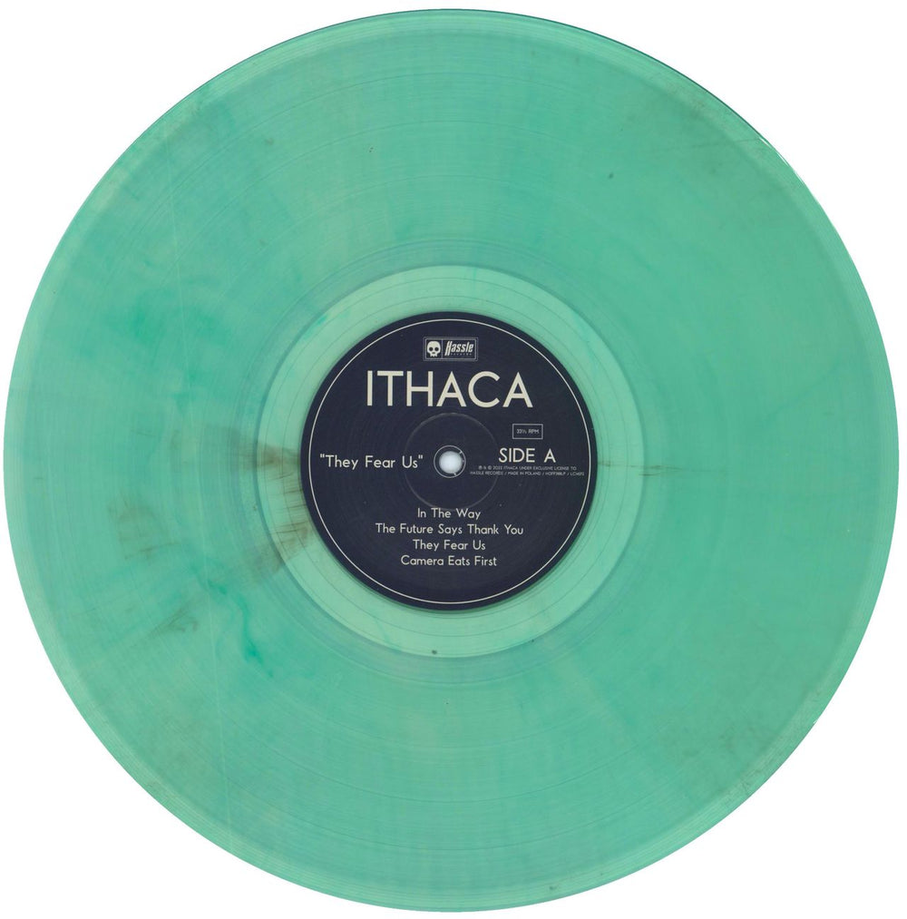 Ithaca (Metal) They Fear Us - Green Vinyl UK vinyl LP album (LP record) 5WILPTH809888