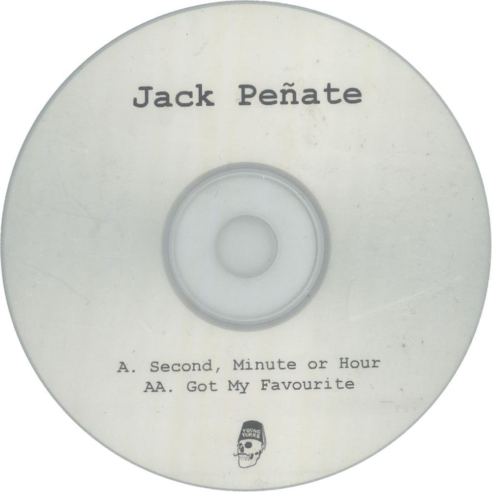 Jack Peñate Second, Minute Or Hour UK Promo CD-R acetate CD-R