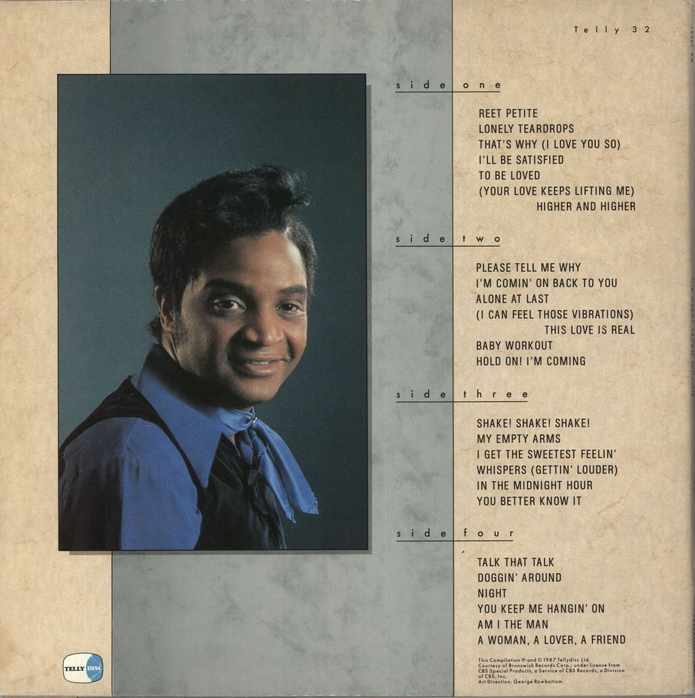 Jackie Wilson The Great Jackie Wilson UK 2-LP vinyl record set (Double LP Album) JAC2LTH734952