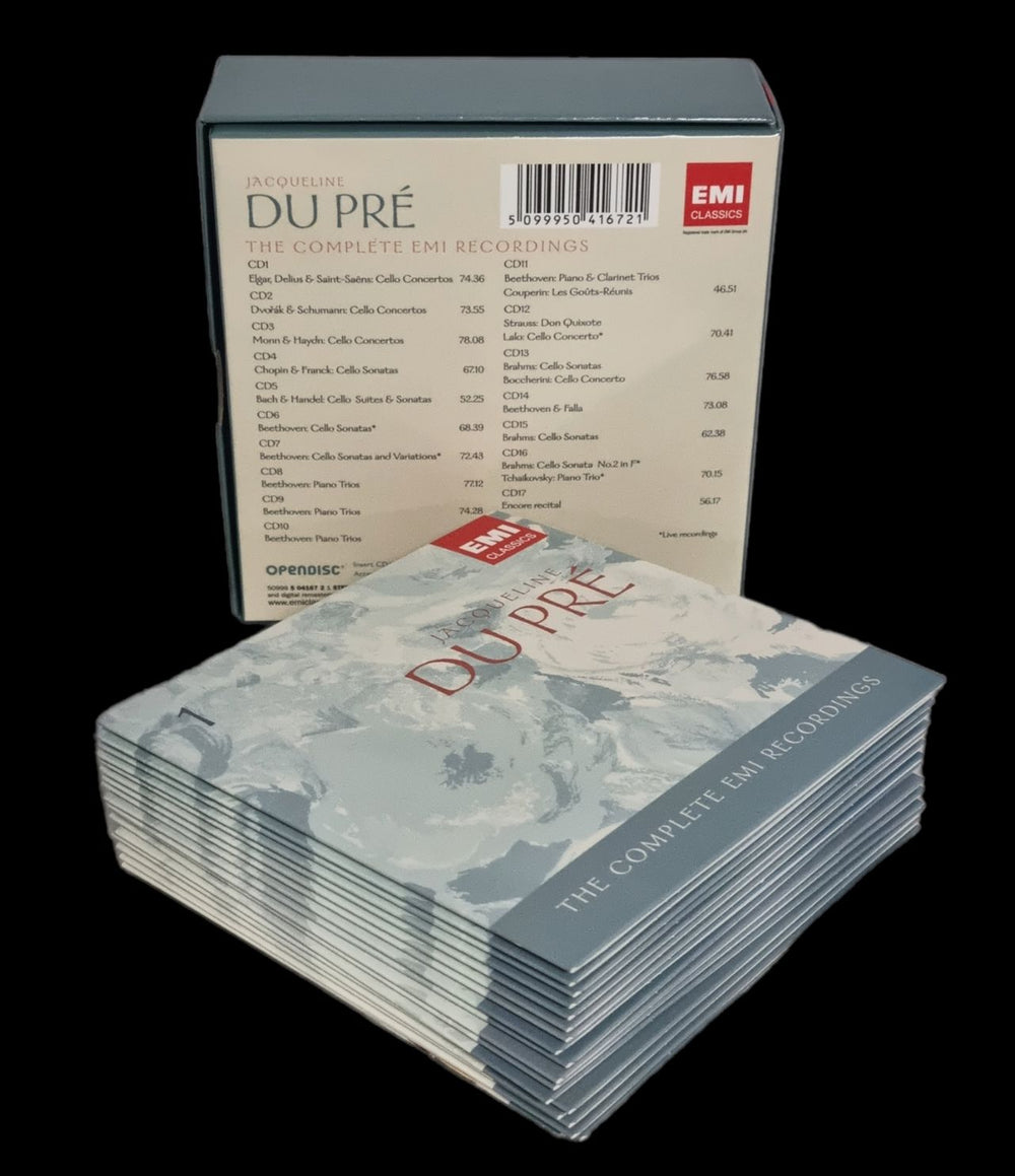 Jacqueline Du Pré The Complete EMI Recordings UK CD Album Box Set J5CDXTH798651