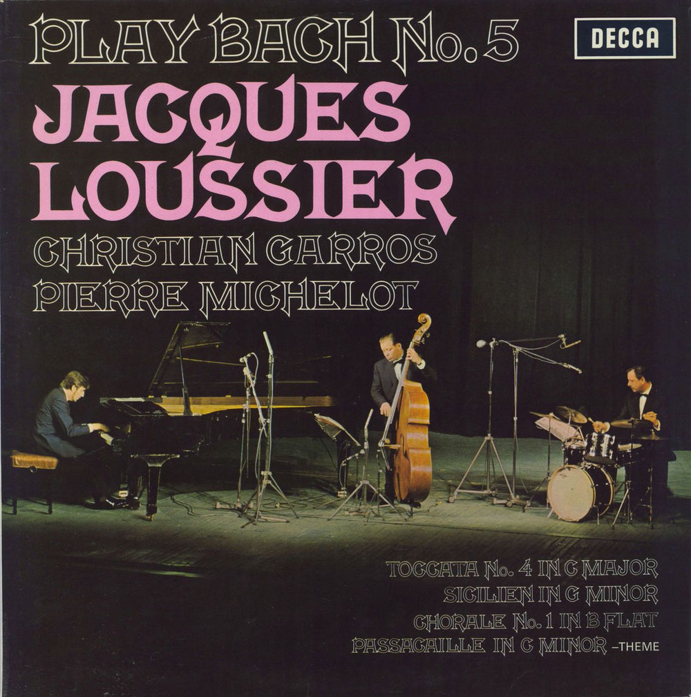 Jacques Loussier Play Bach No. 5 UK vinyl LP album (LP record) SKL5037