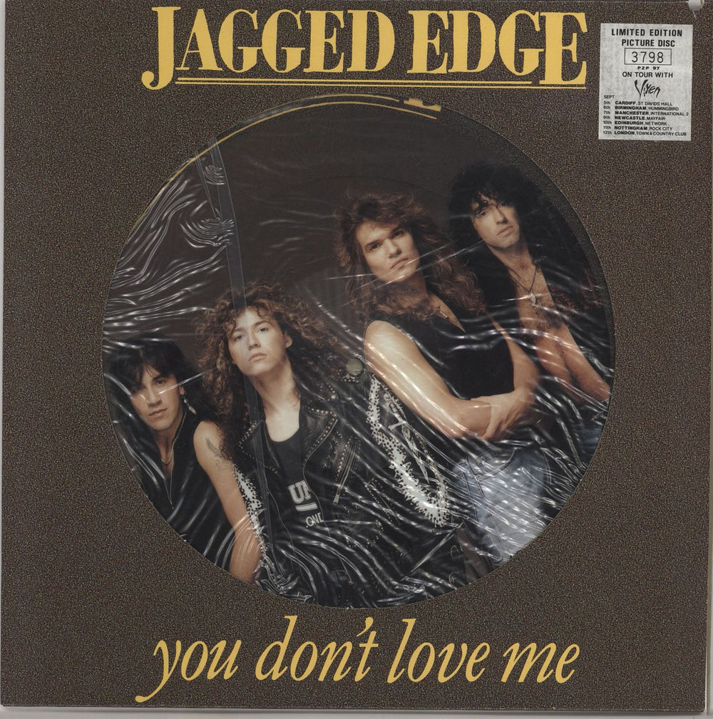 Jagged Edge (Rock) You Don't Love Me UK 12" vinyl picture disc (12 inch picture record) PZP97