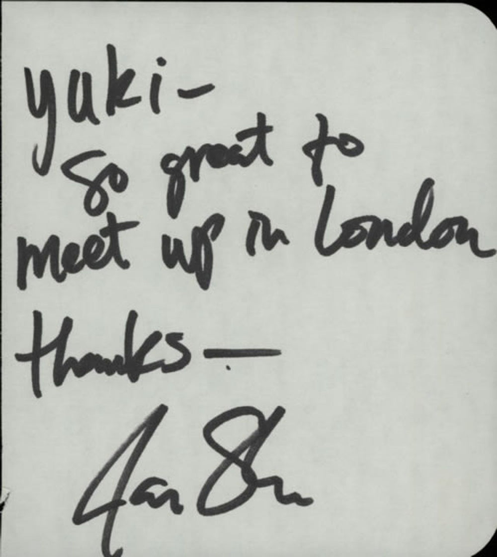 Jake Stigers Page Of An Autograph Book UK memorabilia AUTOGRAPH