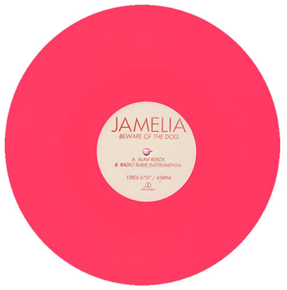 Jamelia Beware Of The Dog - Pink Vinyl UK Promo 12" vinyl single (12 inch record / Maxi-single) 12RDJ6727