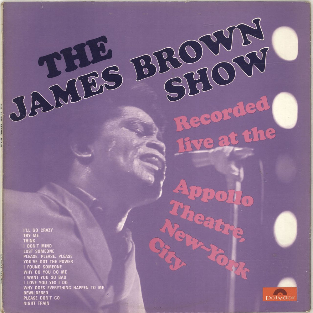 James Brown The James Brown Show UK vinyl LP album (LP record) 582703