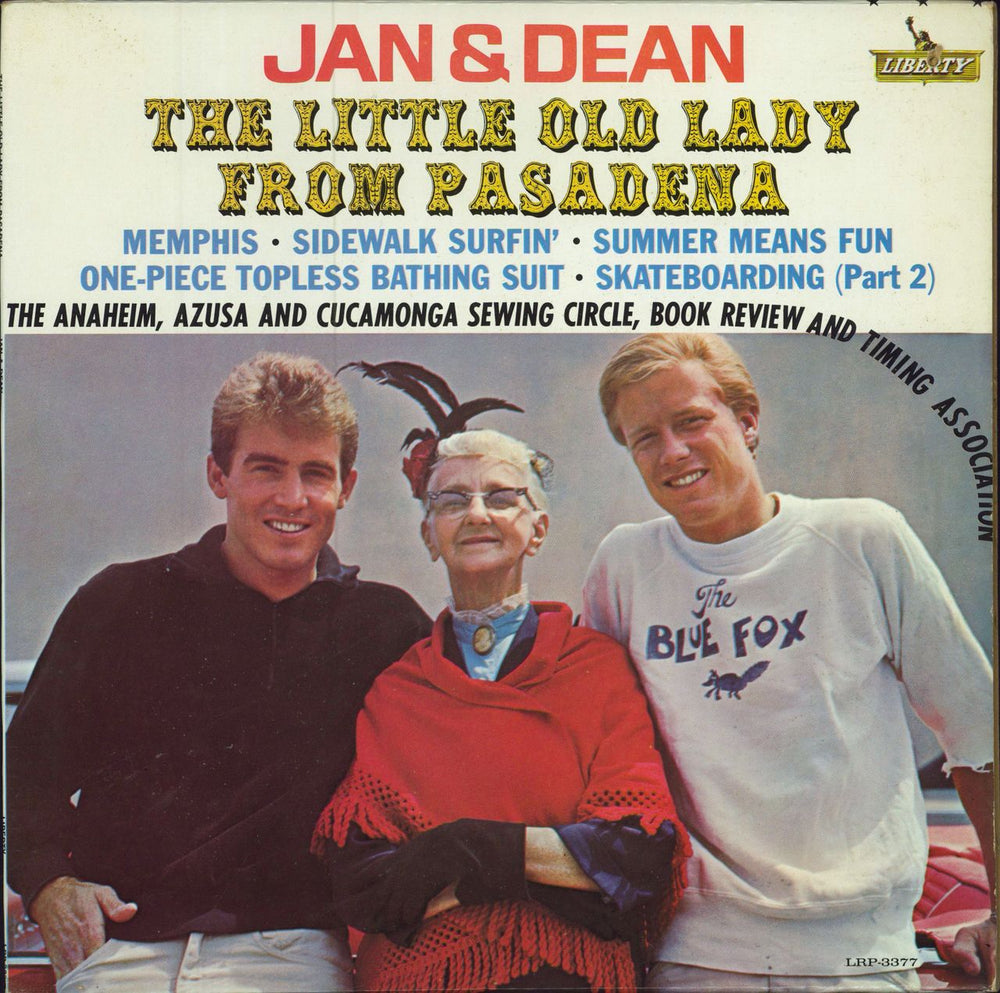 Jan & Dean The Little Old Lady From Pasadena Canadian vinyl LP album (LP record) LRP-3377