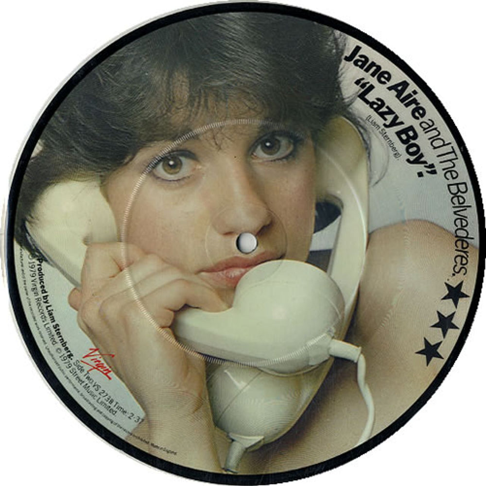 Jane Aire & The Belvederes Call Me Every Night UK 7" vinyl picture disc (7 inch picture disc single) JN-7PCA574230