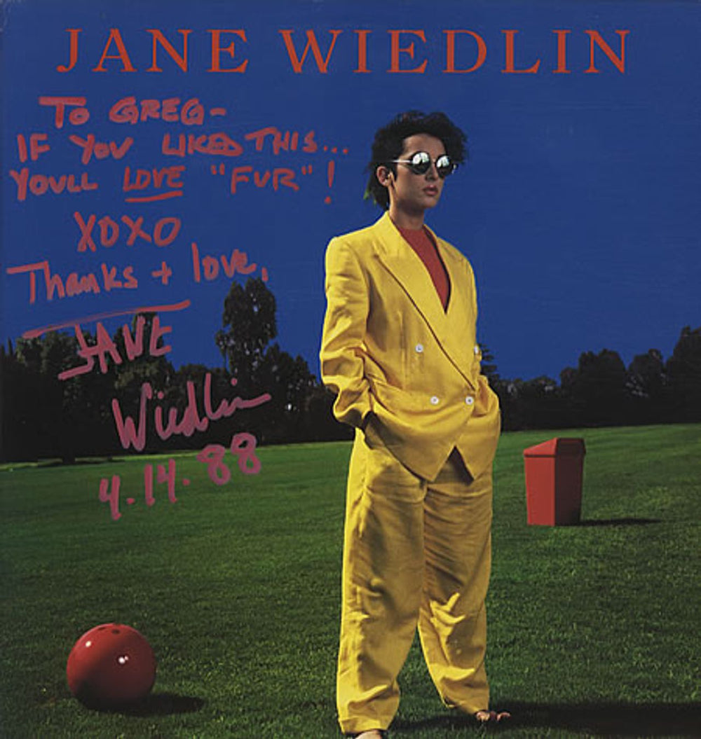 Jane Wiedlin Jane Wiedlin - AUTOGRAPHED US memorabilia IRS-5638