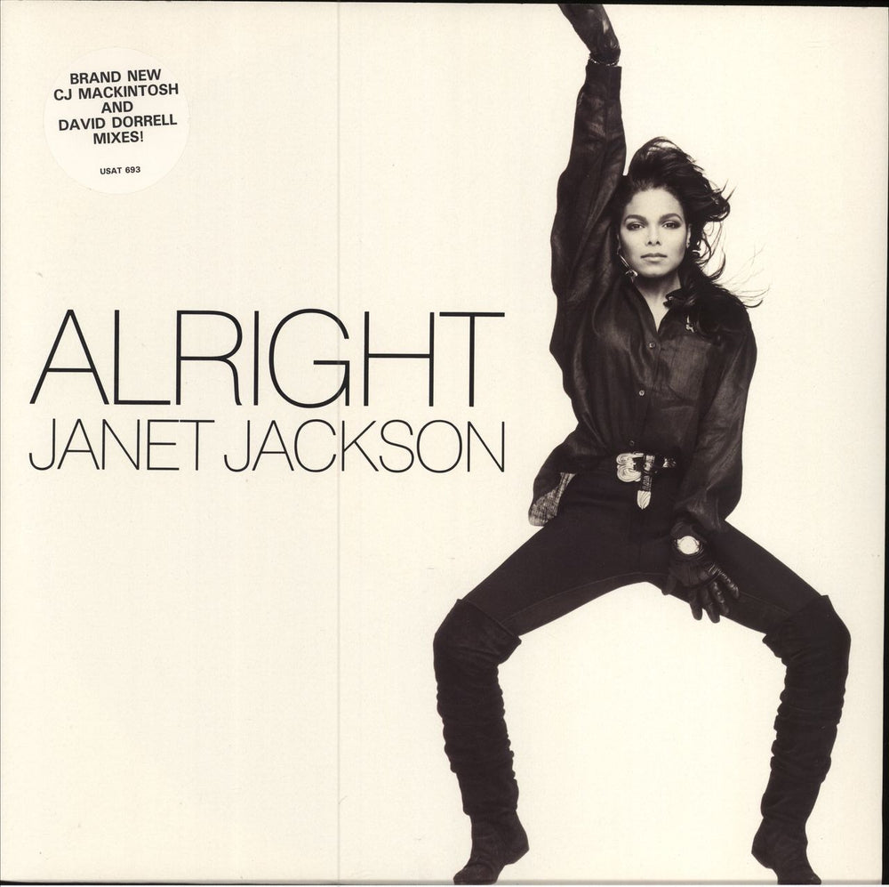 Janet Jackson Alright UK 12" vinyl single (12 inch record / Maxi-single) USAT693