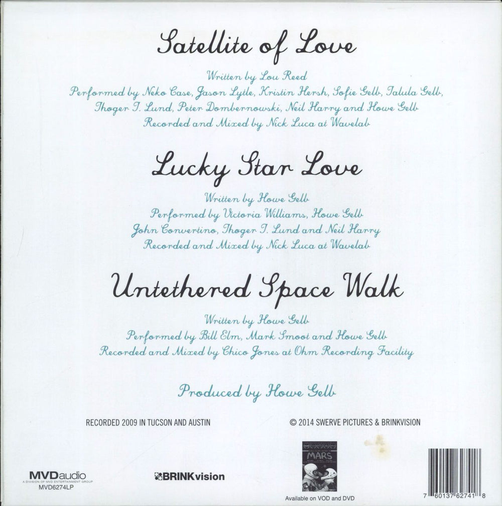 Jason Lytle Satellite Of Love: Mars OST - Red Vinyl US 7" vinyl single (7 inch record / 45) 760137627418