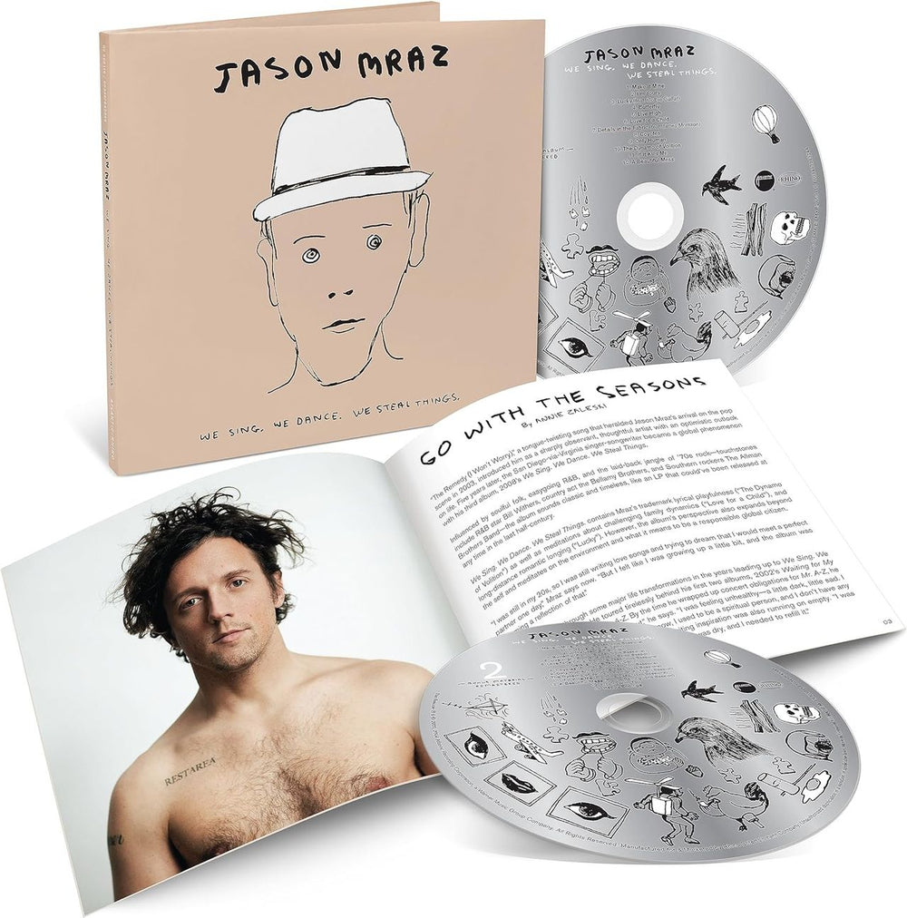 Jason Mraz We Sing. We Dance. We Steal Things.: Remastered - Sealed UK 2 CD album set (Double CD) 603497843244