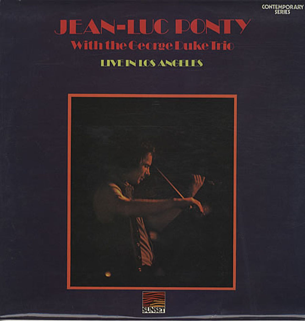 Jean-Luc Ponty Live In Los Angeles UK vinyl LP album (LP record) SLS50232