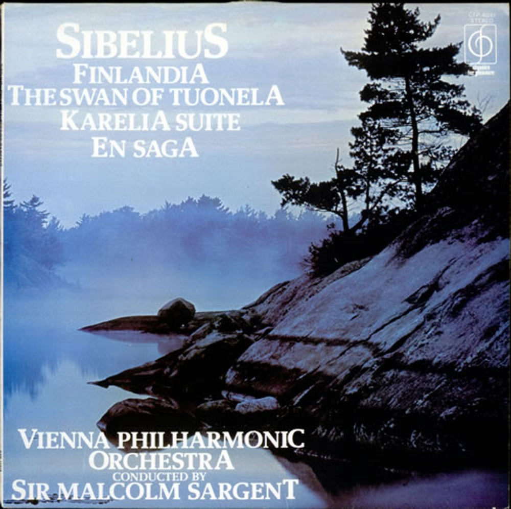 Jean Sibelius Finlandia, The Swan of Tuonela, Karelia Suite & En Saga UK vinyl LP album (LP record) CFP40247