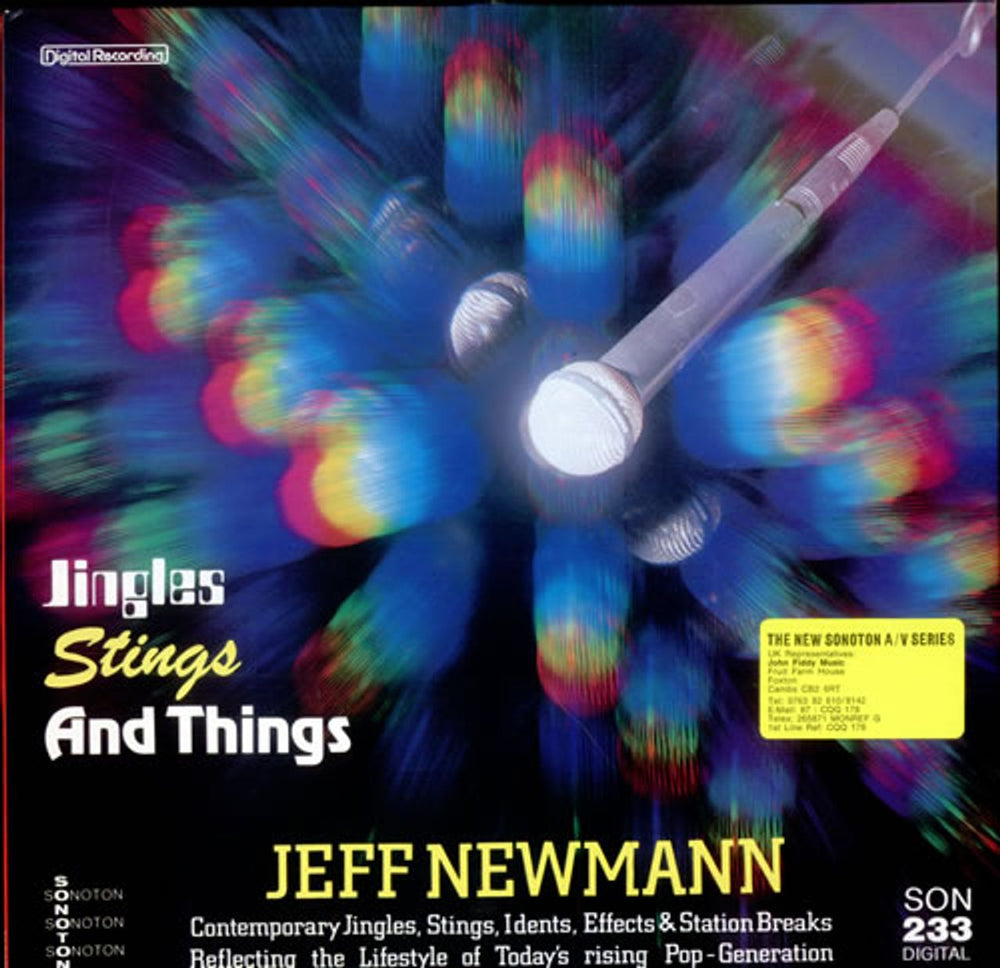 Jeff Newmann Jingles, Stings And Things Vol. 1 German vinyl LP album (LP record) SON233