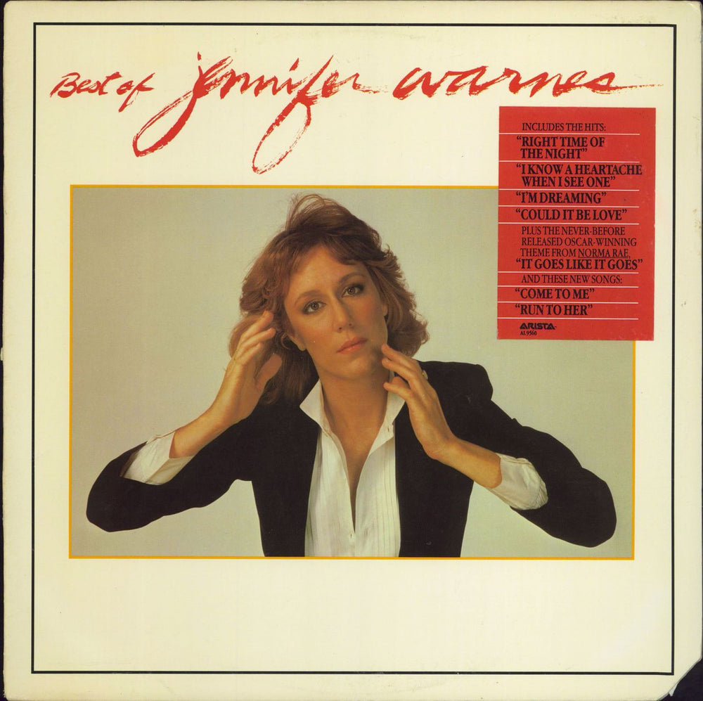 Jennifer Warnes Best Of Jennifer Warnes - Gold Stamped US vinyl LP album (LP record) AL9560