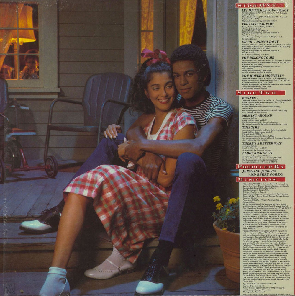 Jermaine Jackson Let Me Tickle Your Fancy - shrink US vinyl LP album (LP record)