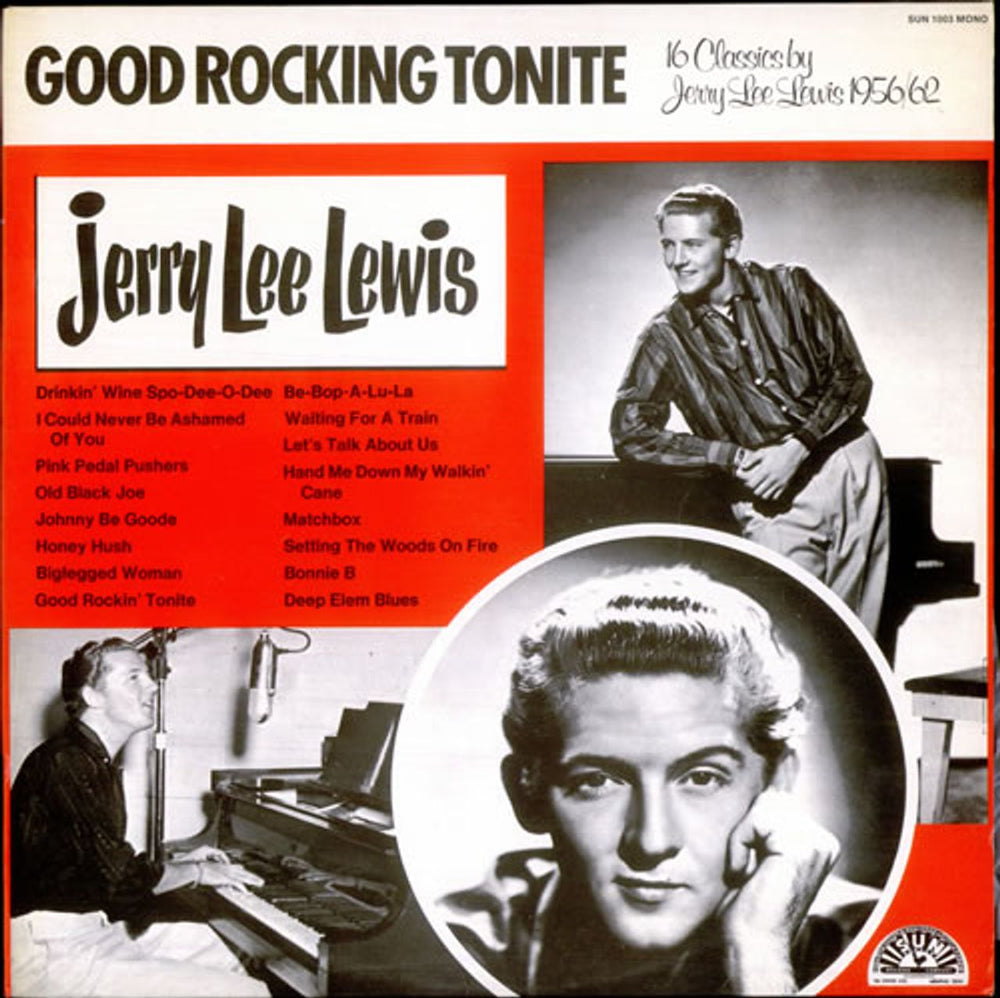 Jerry Lee Lewis Good Rocking Tonite UK vinyl LP album (LP record) SUN1003