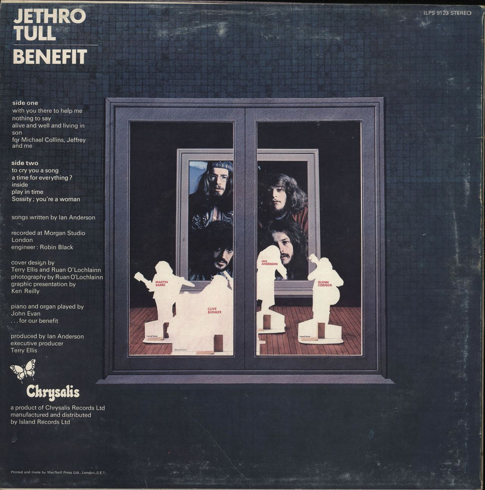 Jethro Tull Benefit - 3rd - VG UK vinyl LP album (LP record)